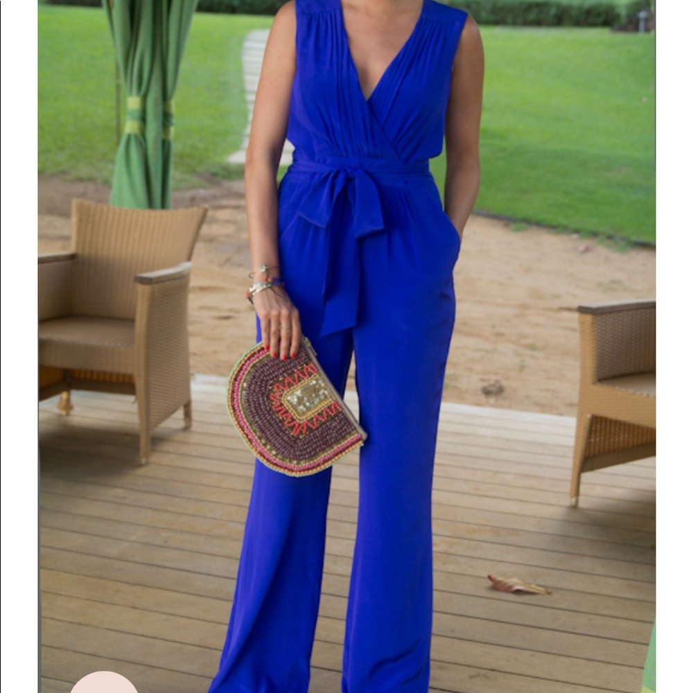 Shoshanna Cobalt Blue Jumpsuit - Picture 3 of 3